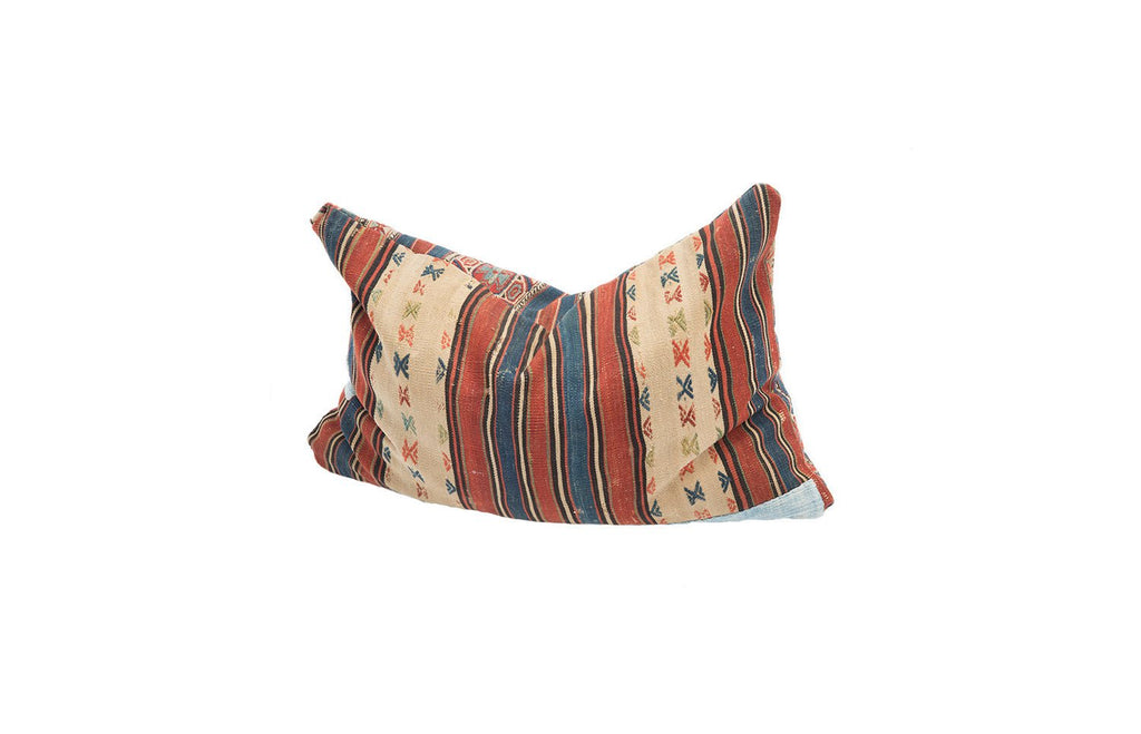 Anatolian Soumak Cushion - SHARKTOOTH Antique and Vintage Textiles