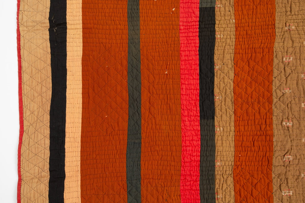 Antique Double Sided Quilt - SHARKTOOTH Antique and Vintage Textiles