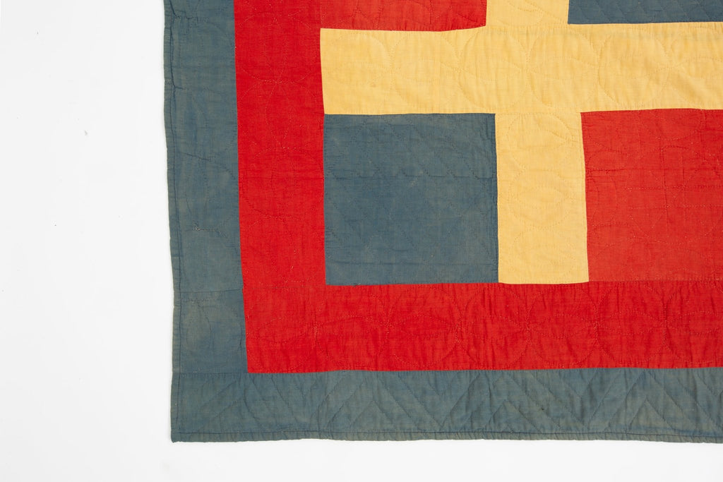 Antique Mennonite Quilt - SHARKTOOTH Antique and Vintage Textiles