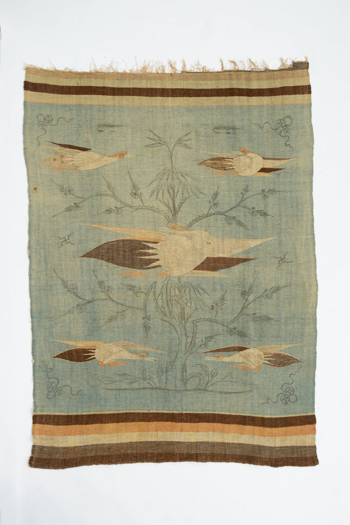 Antique Mongolian Blanket - SHARKTOOTH Antique and Vintage Textiles