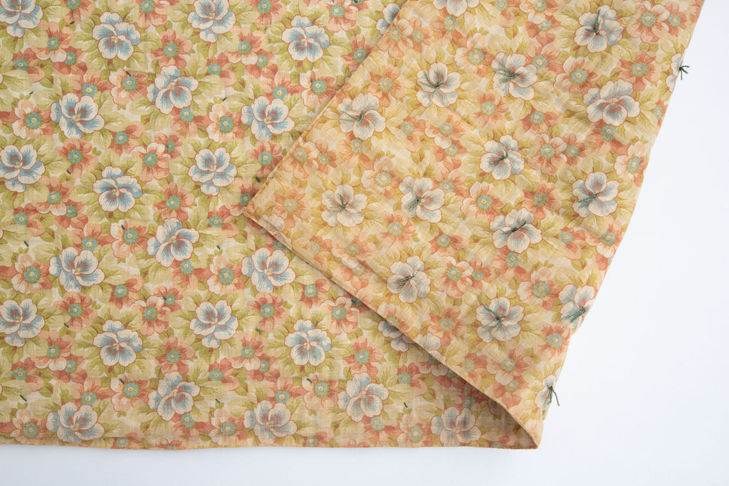 Floral Wholecloth Quilt - SHARKTOOTH Antique and Vintage Textiles