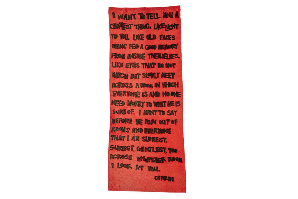 Vintage Felt Banner - SHARKTOOTH Antique and Vintage Textiles