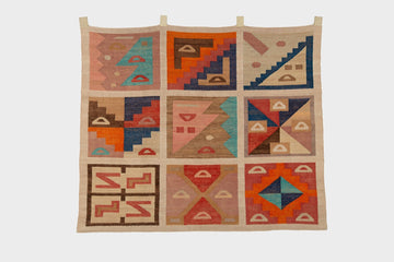 Vintage Sampler Tapestry - SHARKTOOTH Antique and Vintage Textiles