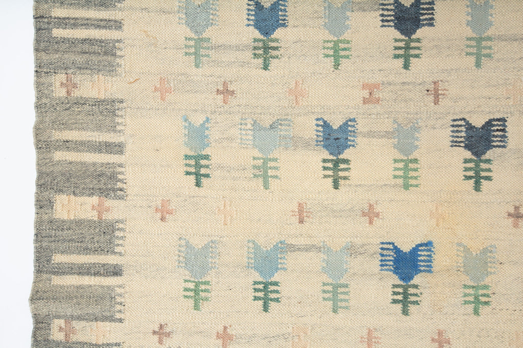 Vintage Scandinavian Rug - SHARKTOOTH Antique and Vintage Textiles