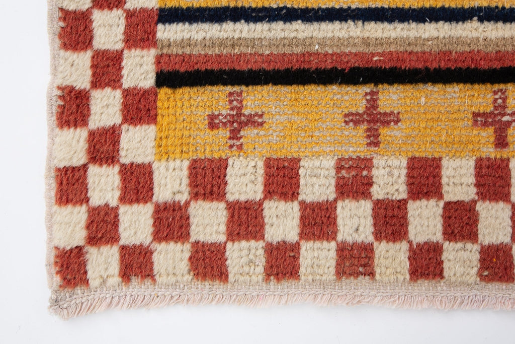 Vintage Tibetan Rug - SHARKTOOTH Antique and Vintage Textiles