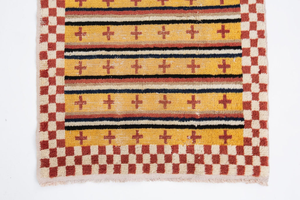 Vintage Tibetan Rug - SHARKTOOTH Antique and Vintage Textiles