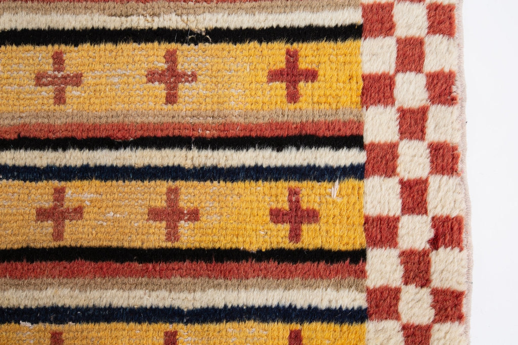 Vintage Tibetan Rug - SHARKTOOTH Antique and Vintage Textiles