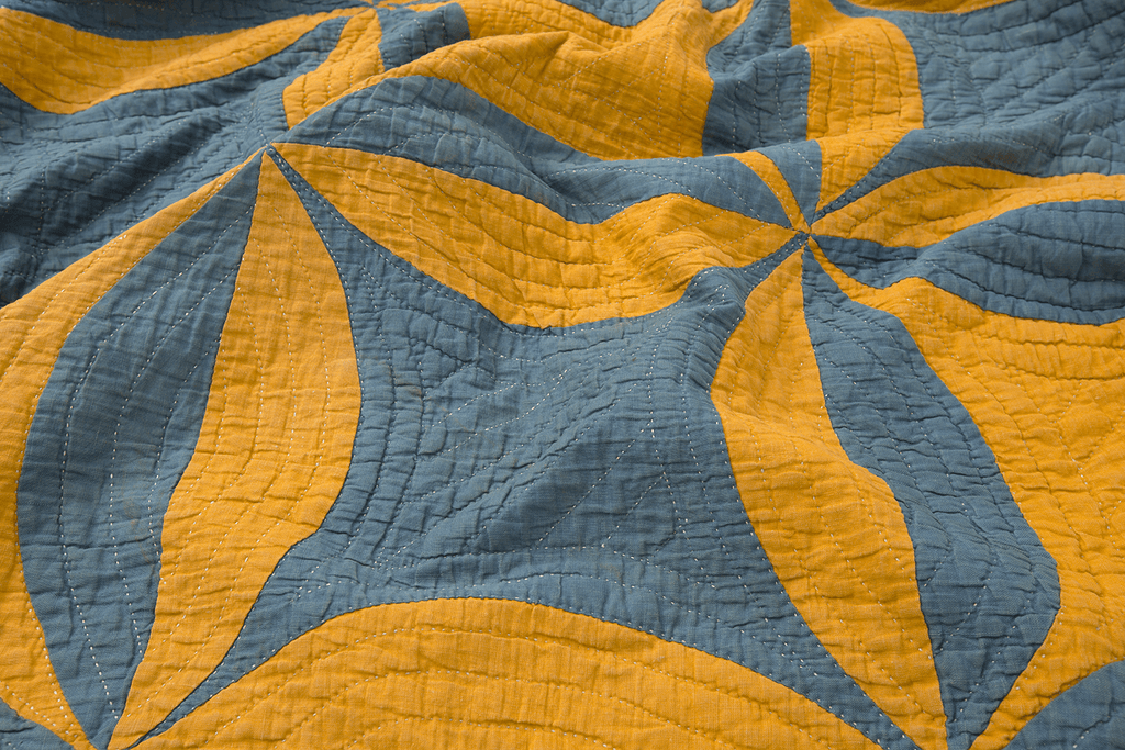 1800's Mennonite Orange Peel - SHARKTOOTH Antique and Vintage Textiles