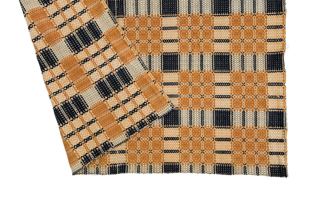 1800's Wool Coverlet - SHARKTOOTH Antique and Vintage Textiles