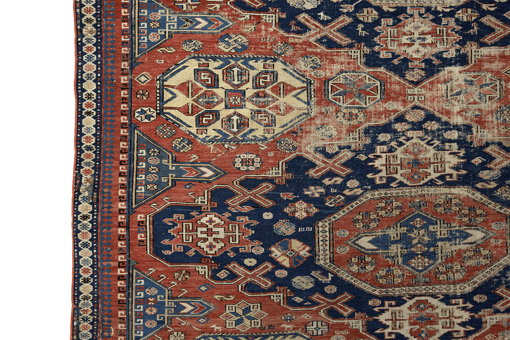 1890's Soumak - SHARKTOOTH Antique and Vintage Textiles