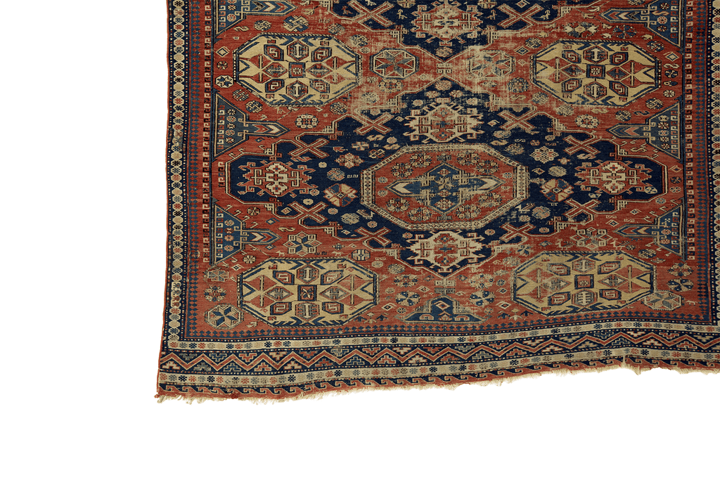 1890's Soumak - SHARKTOOTH Antique and Vintage Textiles