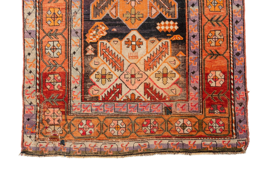 1920's Karabagh 3'8" x 9' - SHARKTOOTH Antique and Vintage Textiles