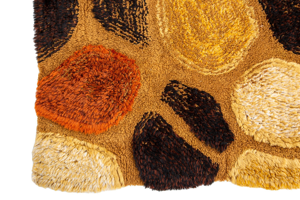 1930's Abstract 2'3" x 3'10" - SHARKTOOTH Antique and Vintage Textiles