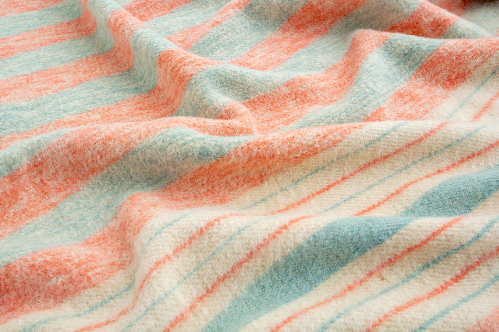 1950's Wool Blanket - SHARKTOOTH Antique and Vintage Textiles