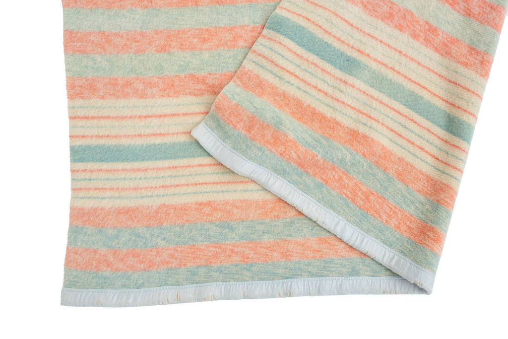 1950's Wool Blanket - SHARKTOOTH Antique and Vintage Textiles