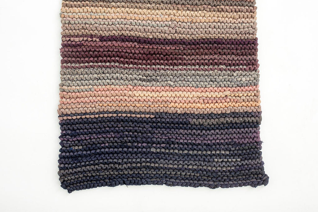 1960's Knit Wool Mat - SHARKTOOTH Antique and Vintage Textiles