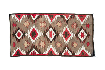 Red Mesa Navajo 3’10” x 7’3” - SHARKTOOTH Antique and Vintage Textiles