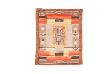 Impi Sotavalta Rug 4’2” x 5’4” - SHARKTOOTH Antique and Vintage Textiles