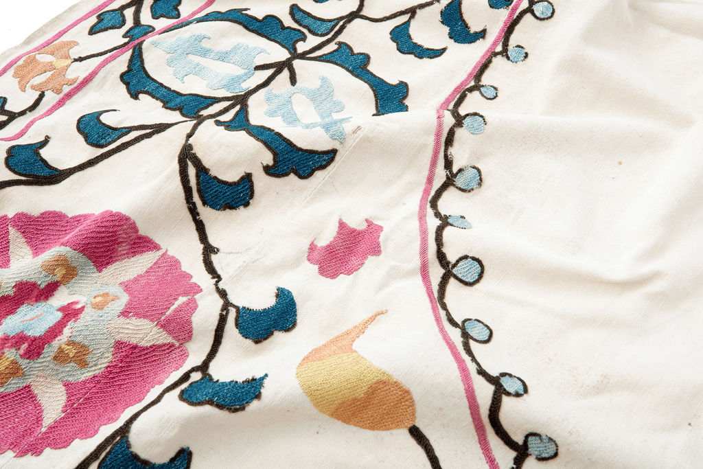 Antique Suzani - SHARKTOOTH Antique and Vintage Textiles