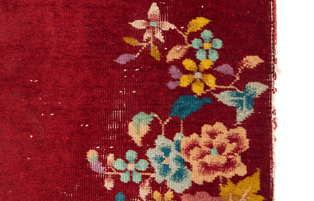 Art Deco Mat 2' x 3'10" - SHARKTOOTH Antique and Vintage Textiles