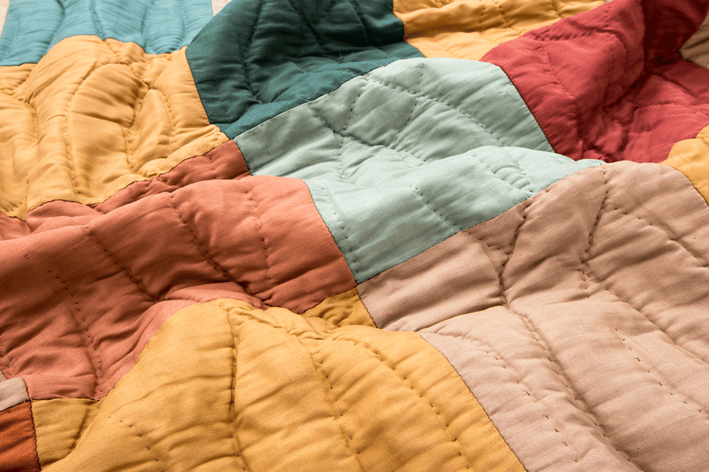 Early One Patch Quilt - SHARKTOOTH Antique and Vintage Textiles