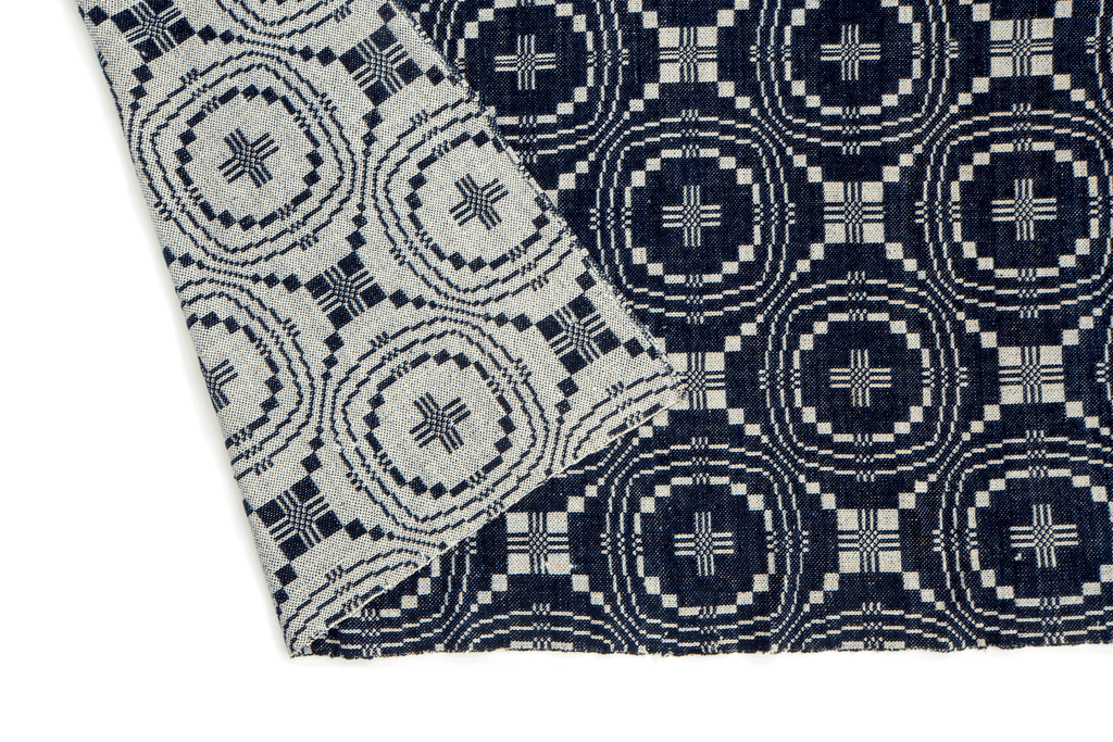 Early Antique Coverlet - SHARKTOOTH Antique and Vintage Textiles