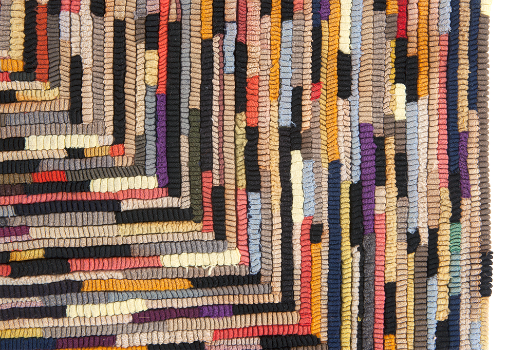 Vintage Abstract Mat - SHARKTOOTH Antique and Vintage Textiles