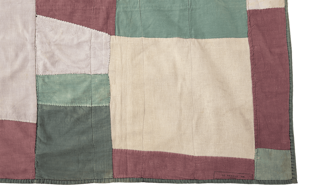 Abstract Feed Sack Quilt - SHARKTOOTH Antique and Vintage Textiles
