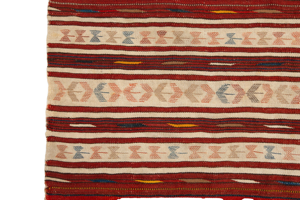 Afghan Turkomen Kilim 4'2" x 9'5" - SHARKTOOTH Antique and Vintage Textiles