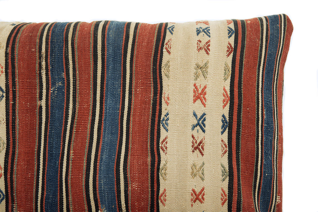 Anatolian Soumak Cushion - SHARKTOOTH Antique and Vintage Textiles