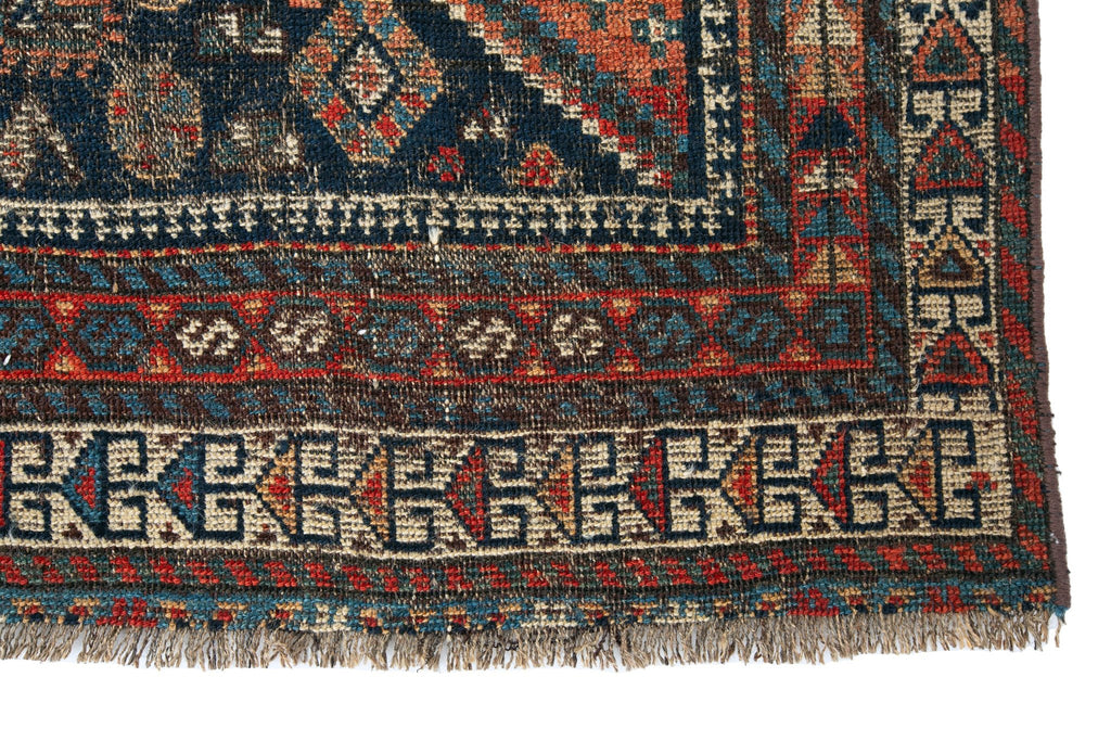 Antique Afshar 4'2" x 7'1" - SHARKTOOTH Antique and Vintage Textiles