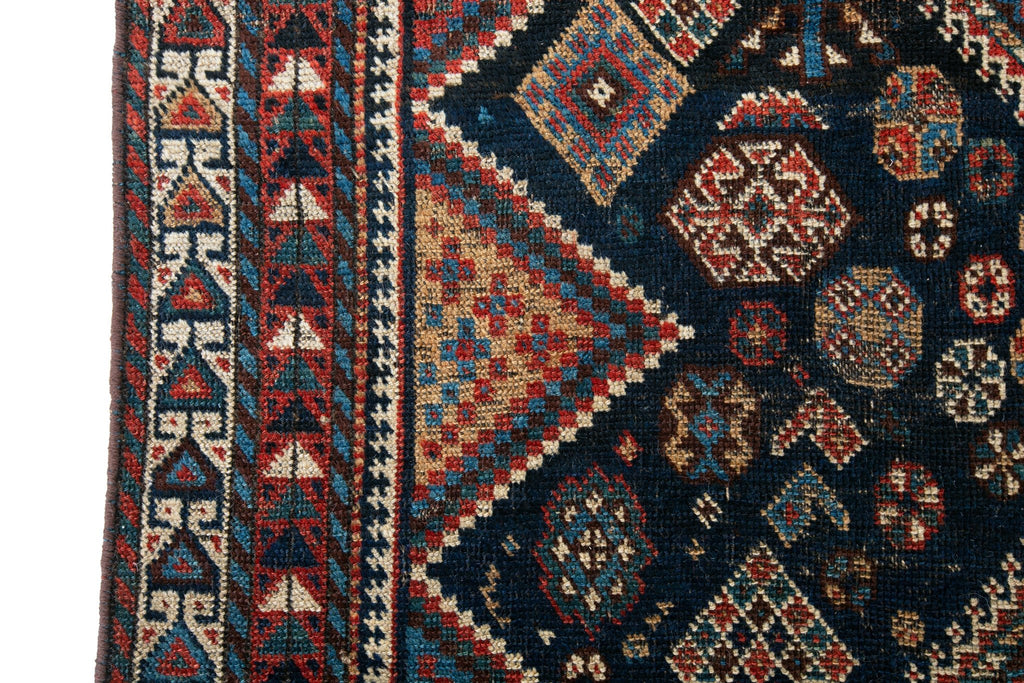 Antique Afshar 4'2" x 7'1" - SHARKTOOTH Antique and Vintage Textiles