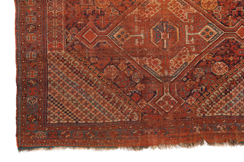 Antique Afshar 4'4" x 6' - SHARKTOOTH Antique and Vintage Textiles