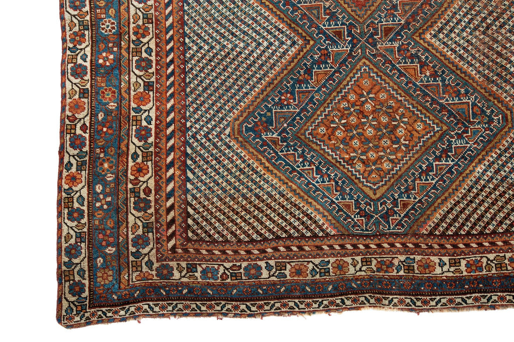 Antique Afshar 6' x 4'11" - SHARKTOOTH Antique and Vintage Textiles