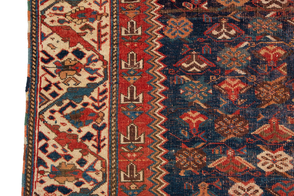 Antique Afshari 4' x 5'6" - SHARKTOOTH Antique and Vintage Textiles