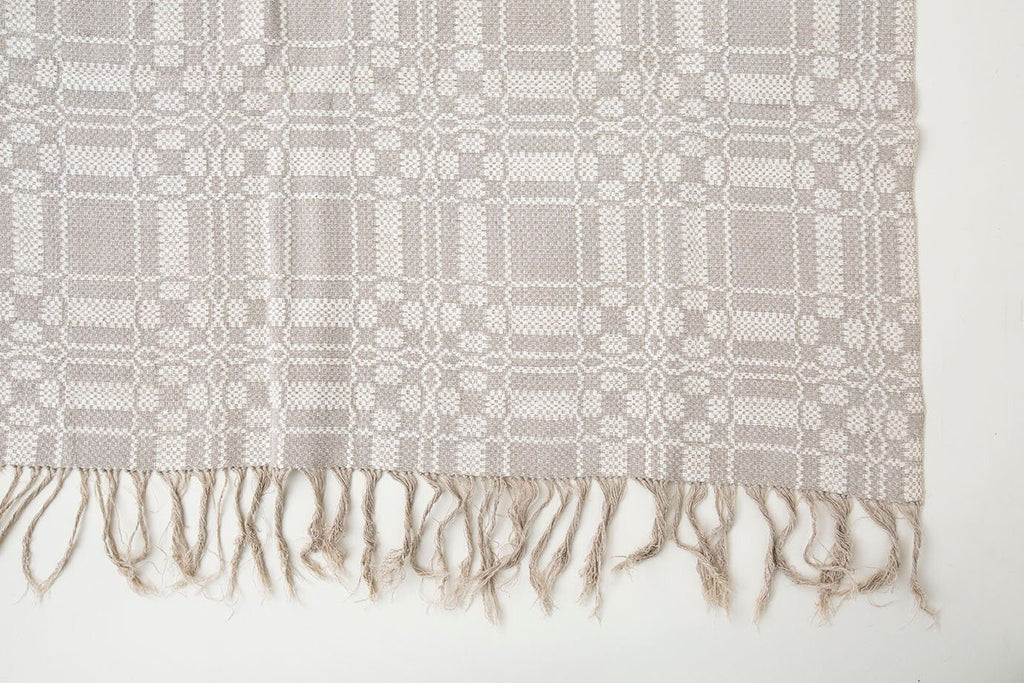 Antique American Coverlet - SHARKTOOTH Antique and Vintage Textiles