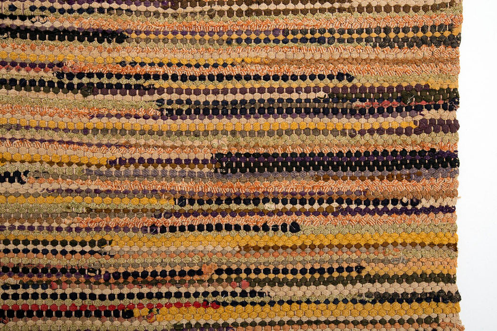 Antique American Rag Rug - SHARKTOOTH Antique and Vintage Textiles