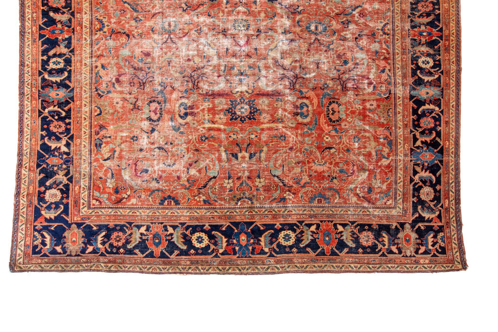 Antique Area Heriz 10'9" x 14'4" - SHARKTOOTH Antique and Vintage Textiles