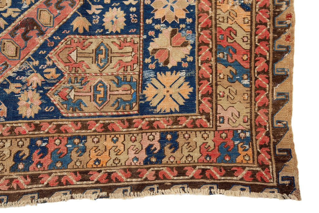 Antique Area Soumak 6' x 8'9" - SHARKTOOTH Antique and Vintage Textiles