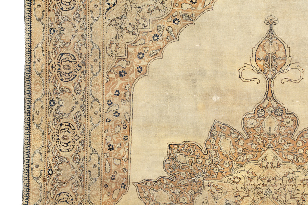 Antique Area Tabriz 7'9" x 11'7" - SHARKTOOTH Antique and Vintage Textiles