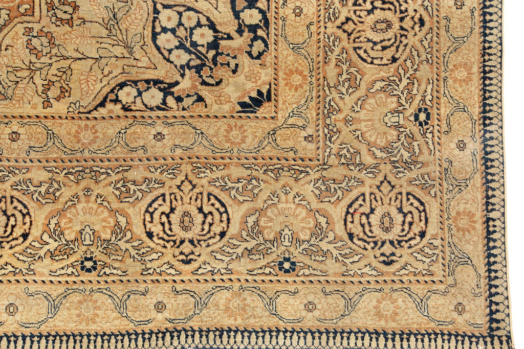 Antique Area Tabriz 7'9" x 11'7" - SHARKTOOTH Antique and Vintage Textiles