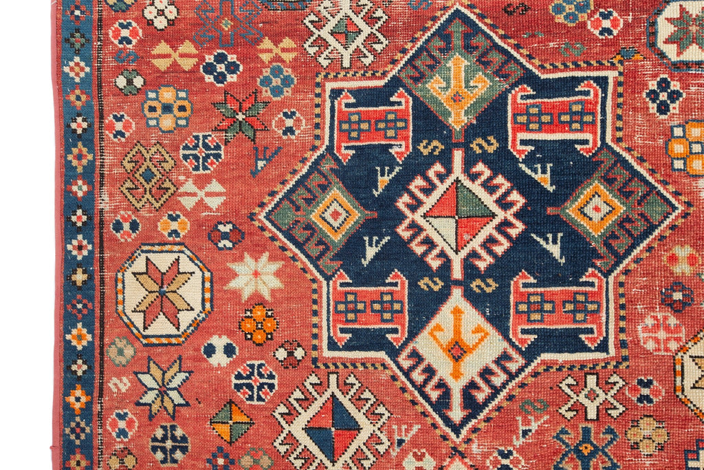 Antique Armenian Karabagh 3'9" x 9'9" - SHARKTOOTH Antique and Vintage Textiles