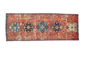 Antique Armenian Karabagh 3'9" x 9'9" - SHARKTOOTH Antique and Vintage Textiles