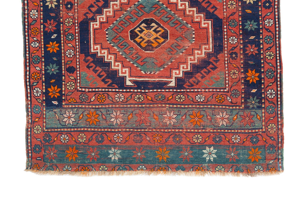 Antique Armenian Kazak 4'4" x 7' - SHARKTOOTH Antique and Vintage Textiles