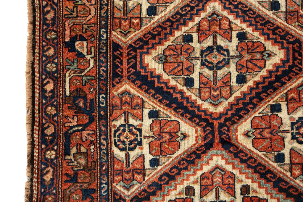 Antique Bakhtiari 3'3" x 6'1" - SHARKTOOTH Antique and Vintage Textiles