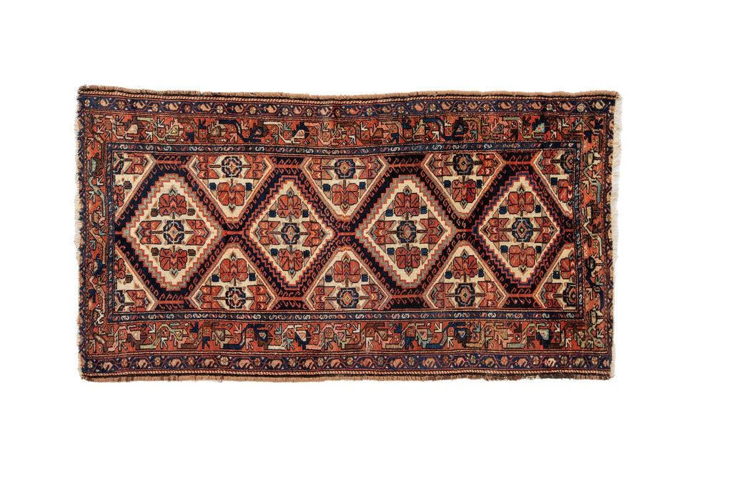 Antique Bakhtiari 3'3" x 6'1" - SHARKTOOTH Antique and Vintage Textiles