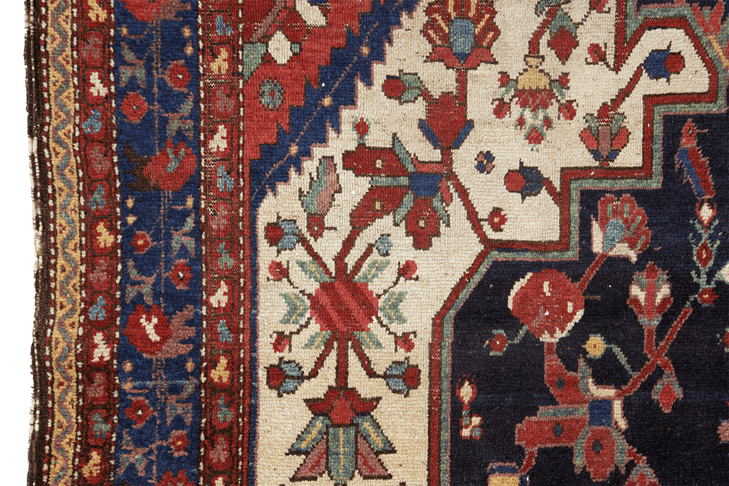Antique Bakhtiari 6' x 9'8" - SHARKTOOTH Antique and Vintage Textiles