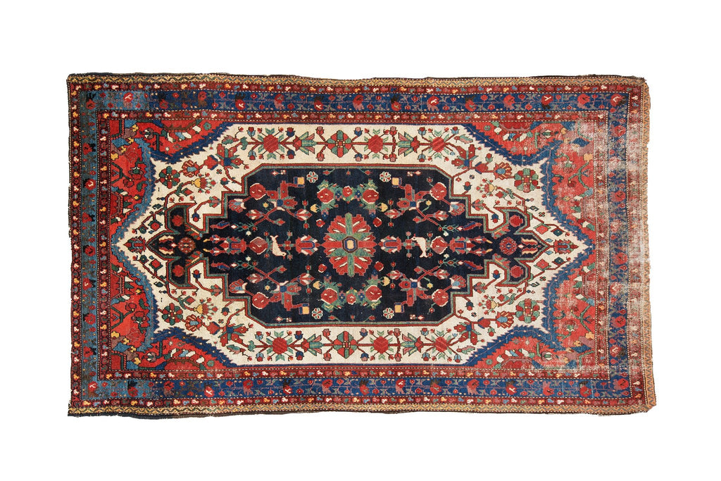 Antique Bakhtiari 6' x 9'8" - SHARKTOOTH Antique and Vintage Textiles