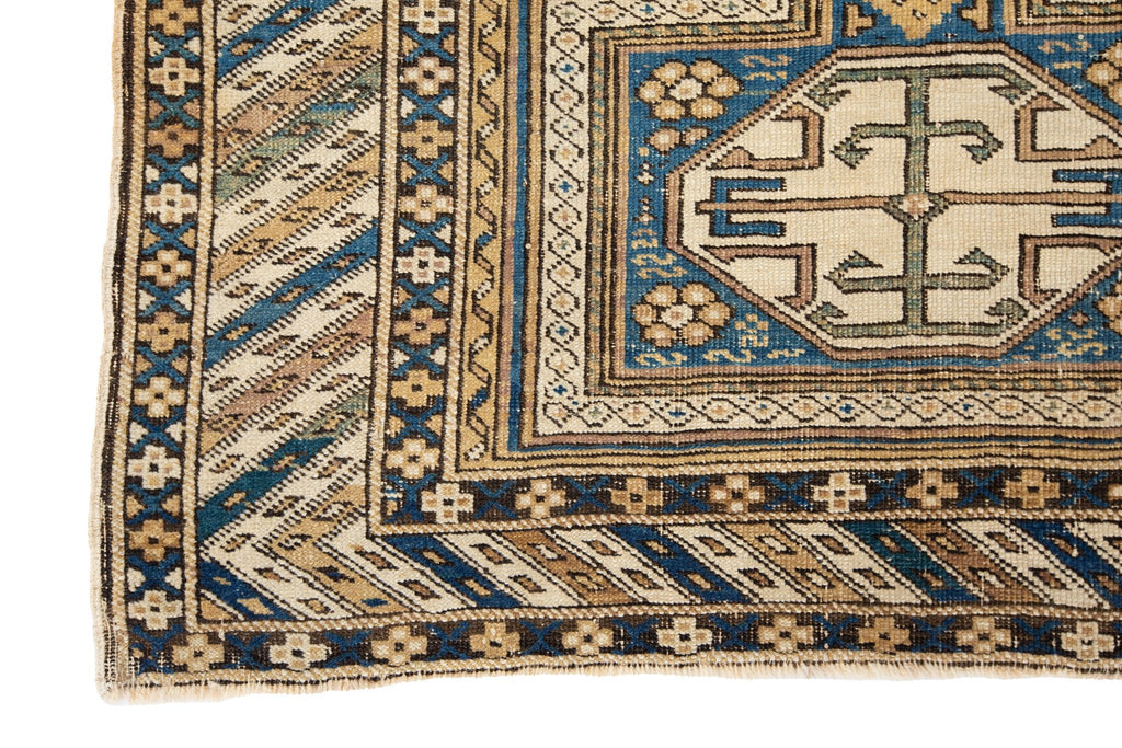 Antique Baku 3'6" x 4'7" - SHARKTOOTH Antique and Vintage Textiles