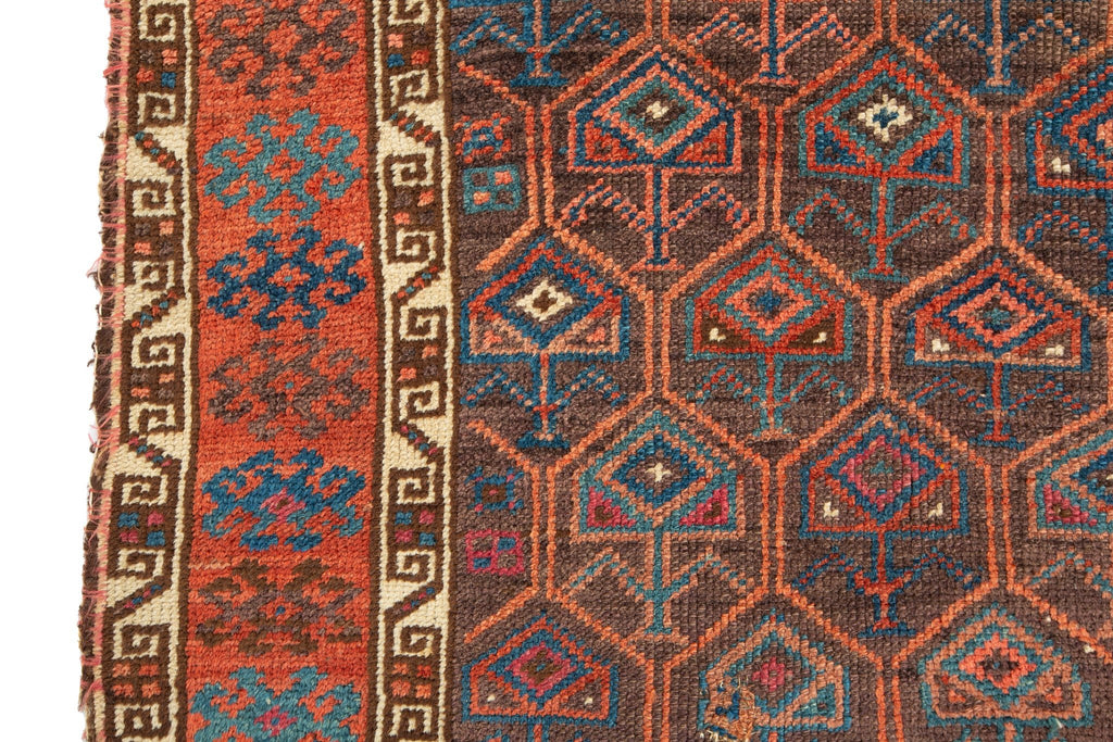Antique Baluch 2'5" x 4'5" - SHARKTOOTH Antique and Vintage Textiles